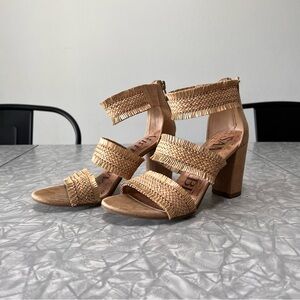 Sam & Libby Esther Heel Sandals, Tan, Size 6